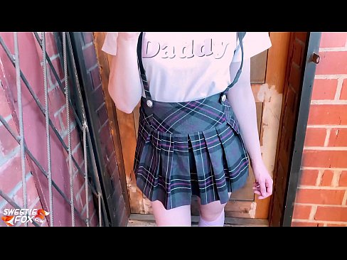 ❤️ Schoolgirl Sucks her dick deeply and fucks instead of classes. ❤️ Super sex at us ❌️