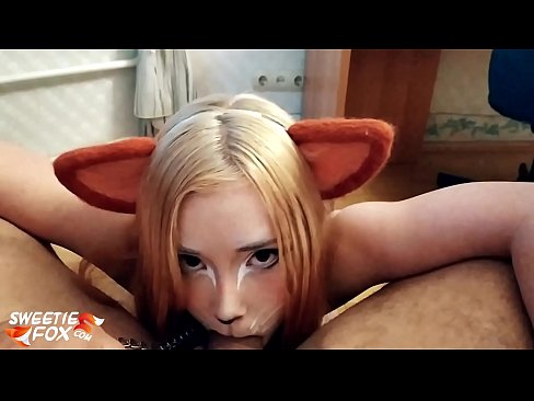 ❤️ Kitsune swallow dick and cum in her mouth ❤️ Super sex at us ❌️